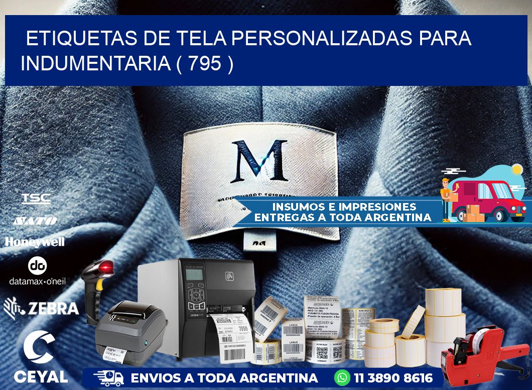 ETIQUETAS DE TELA PERSONALIZADAS PARA INDUMENTARIA ( 795 )