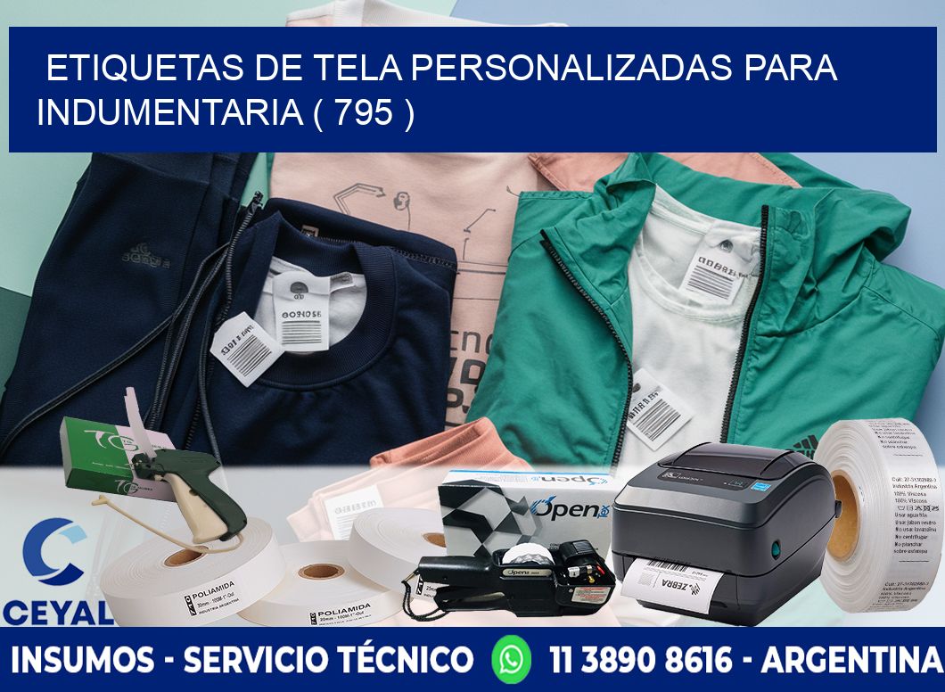 ETIQUETAS DE TELA PERSONALIZADAS PARA INDUMENTARIA ( 795 )