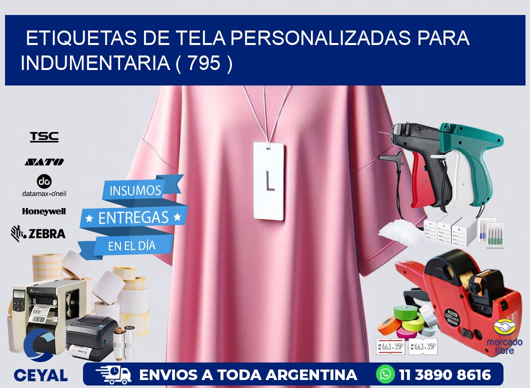 ETIQUETAS DE TELA PERSONALIZADAS PARA INDUMENTARIA ( 795 )