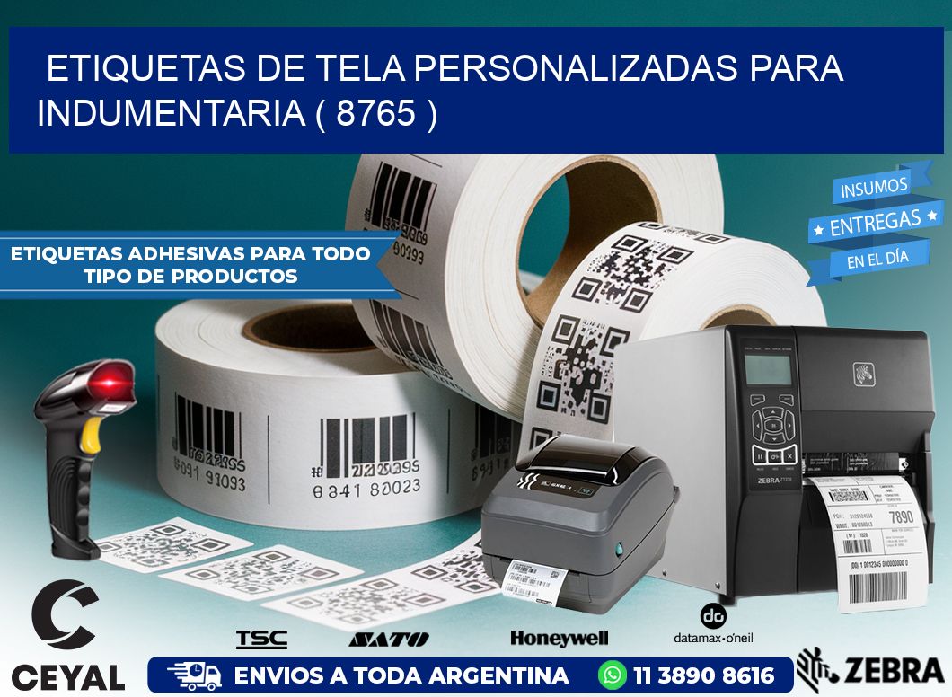 ETIQUETAS DE TELA PERSONALIZADAS PARA INDUMENTARIA ( 8765 )