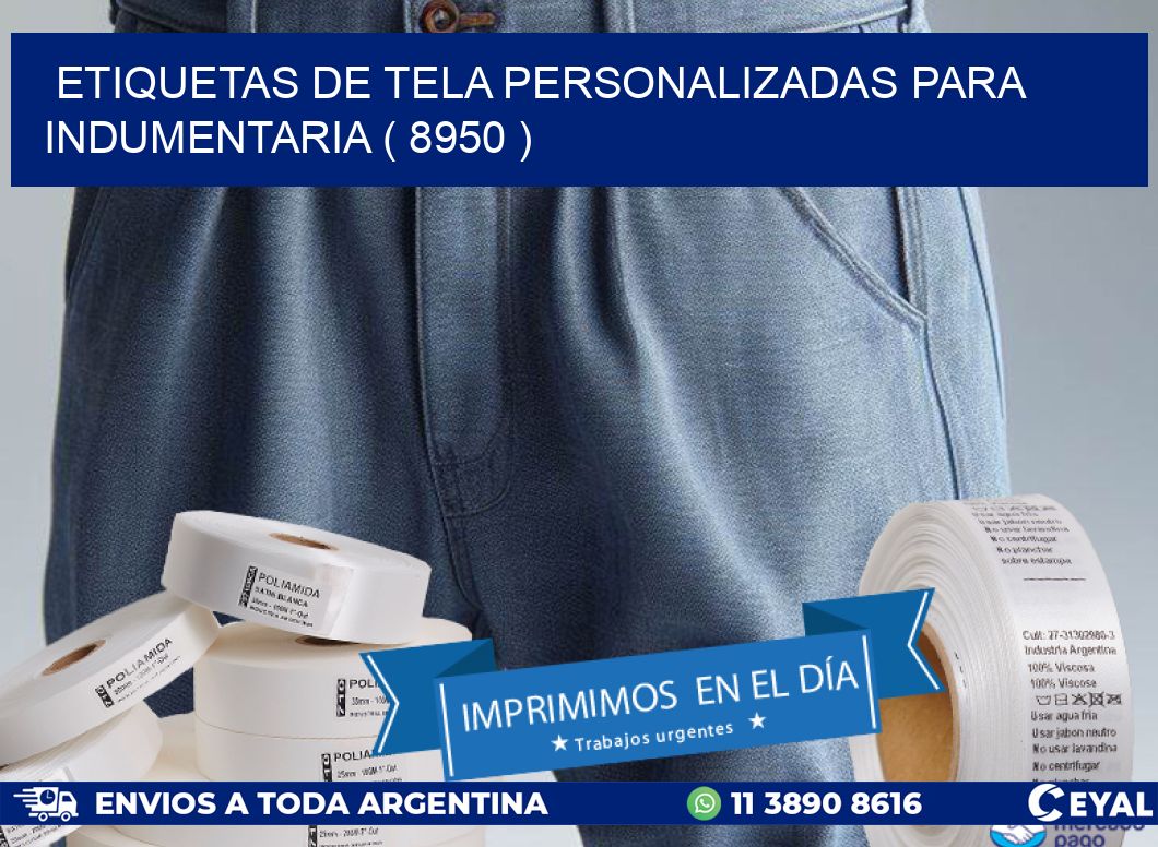 ETIQUETAS DE TELA PERSONALIZADAS PARA INDUMENTARIA ( 8950 )