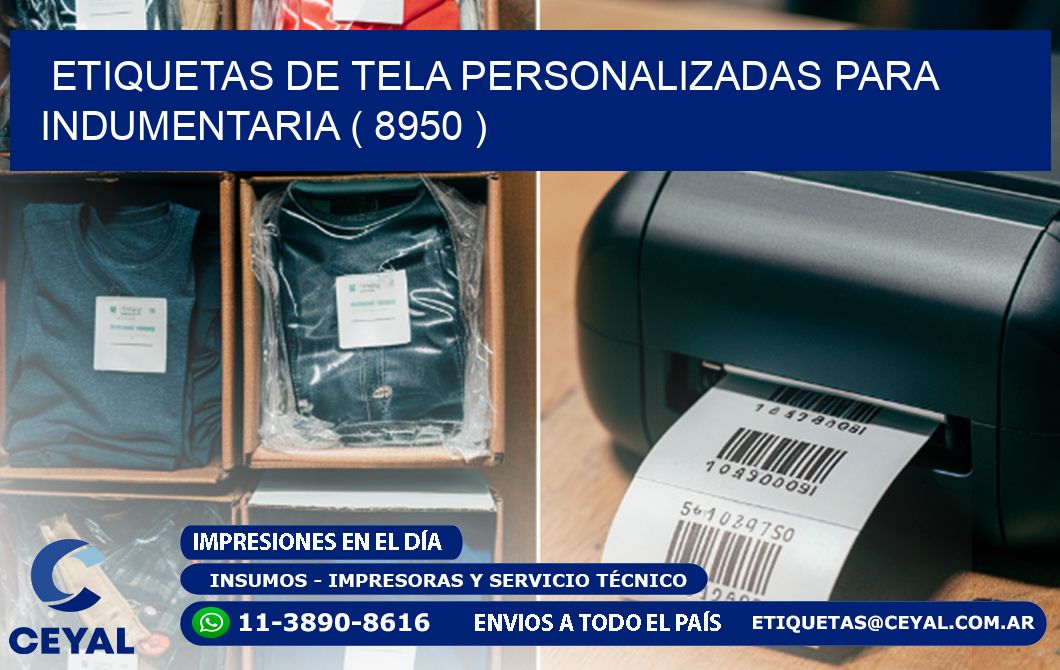 ETIQUETAS DE TELA PERSONALIZADAS PARA INDUMENTARIA ( 8950 )