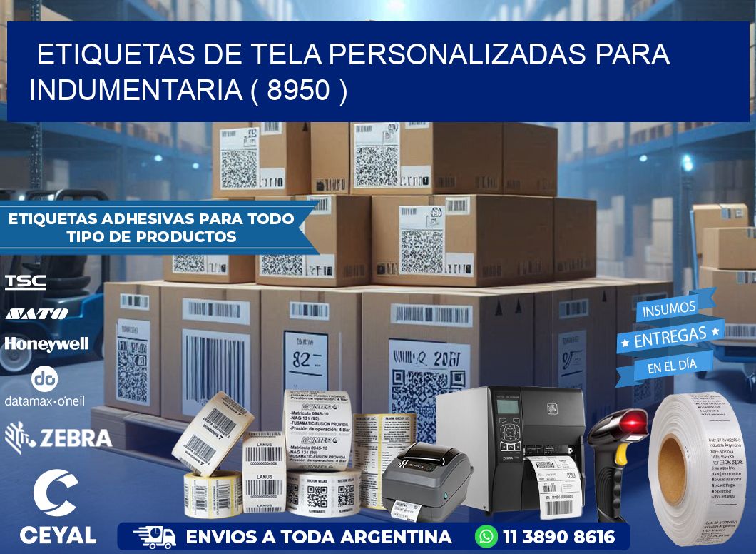 ETIQUETAS DE TELA PERSONALIZADAS PARA INDUMENTARIA ( 8950 )
