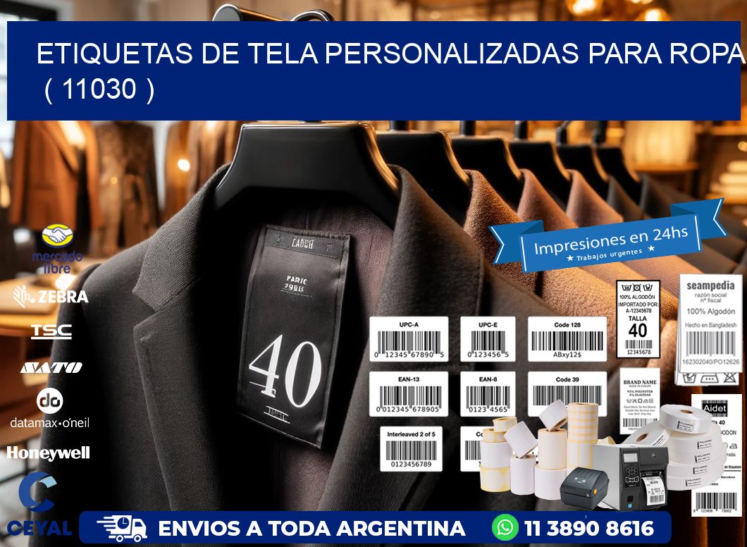 ETIQUETAS DE TELA PERSONALIZADAS PARA ROPA   ( 11030 )
