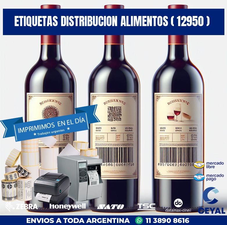 ETIQUETAS DISTRIBUCION ALIMENTOS ( 12950 )
