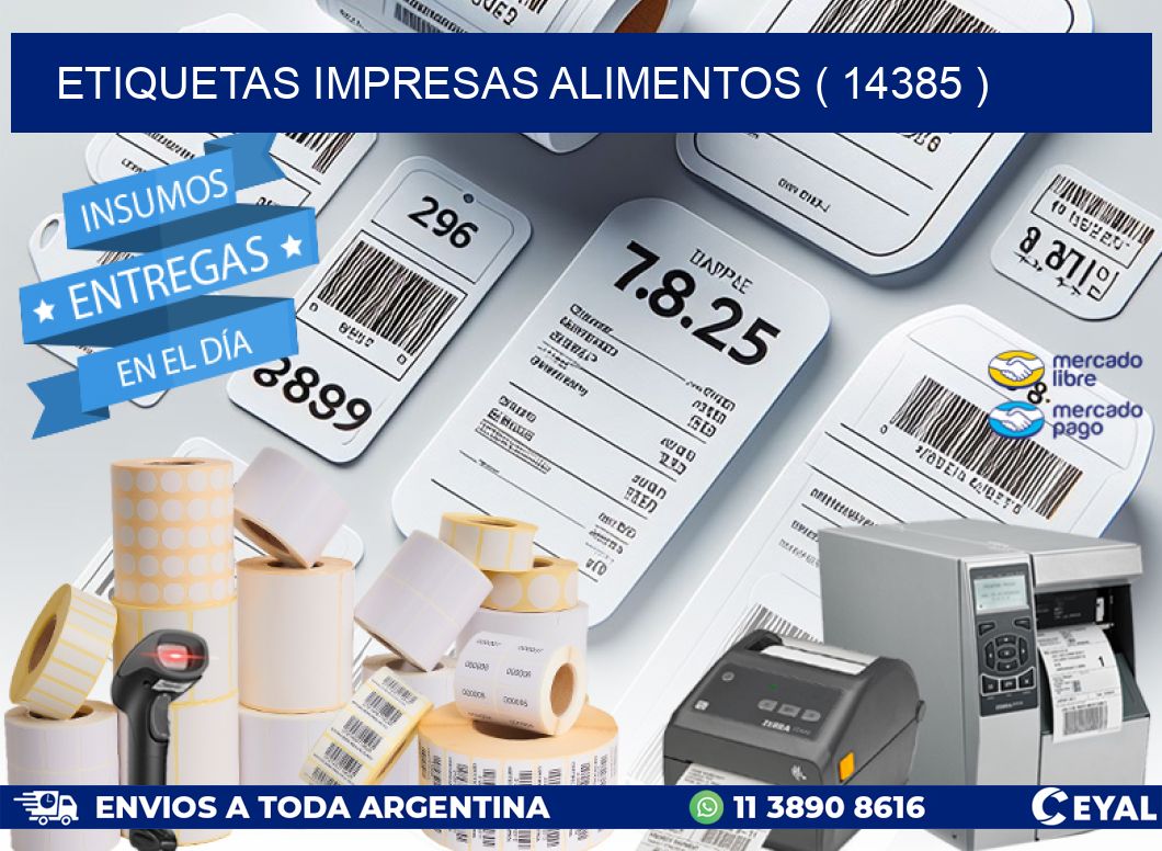 ETIQUETAS IMPRESAS ALIMENTOS ( 14385 )