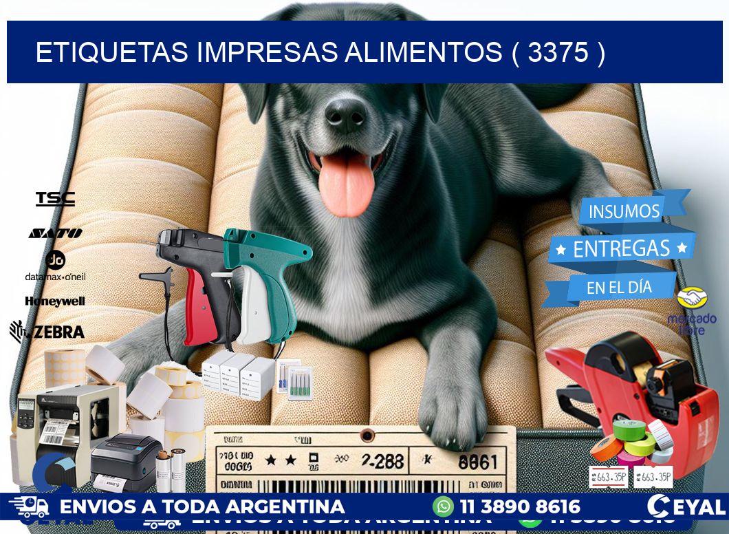 ETIQUETAS IMPRESAS ALIMENTOS ( 3375 )