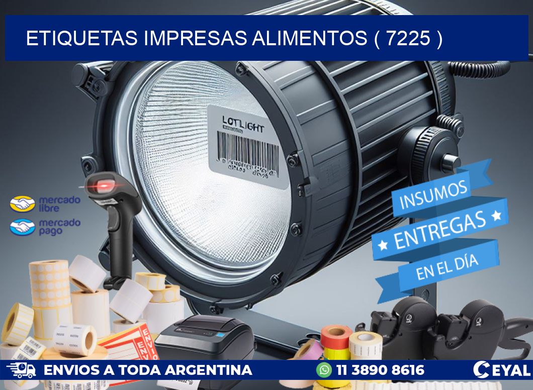 ETIQUETAS IMPRESAS ALIMENTOS ( 7225 )