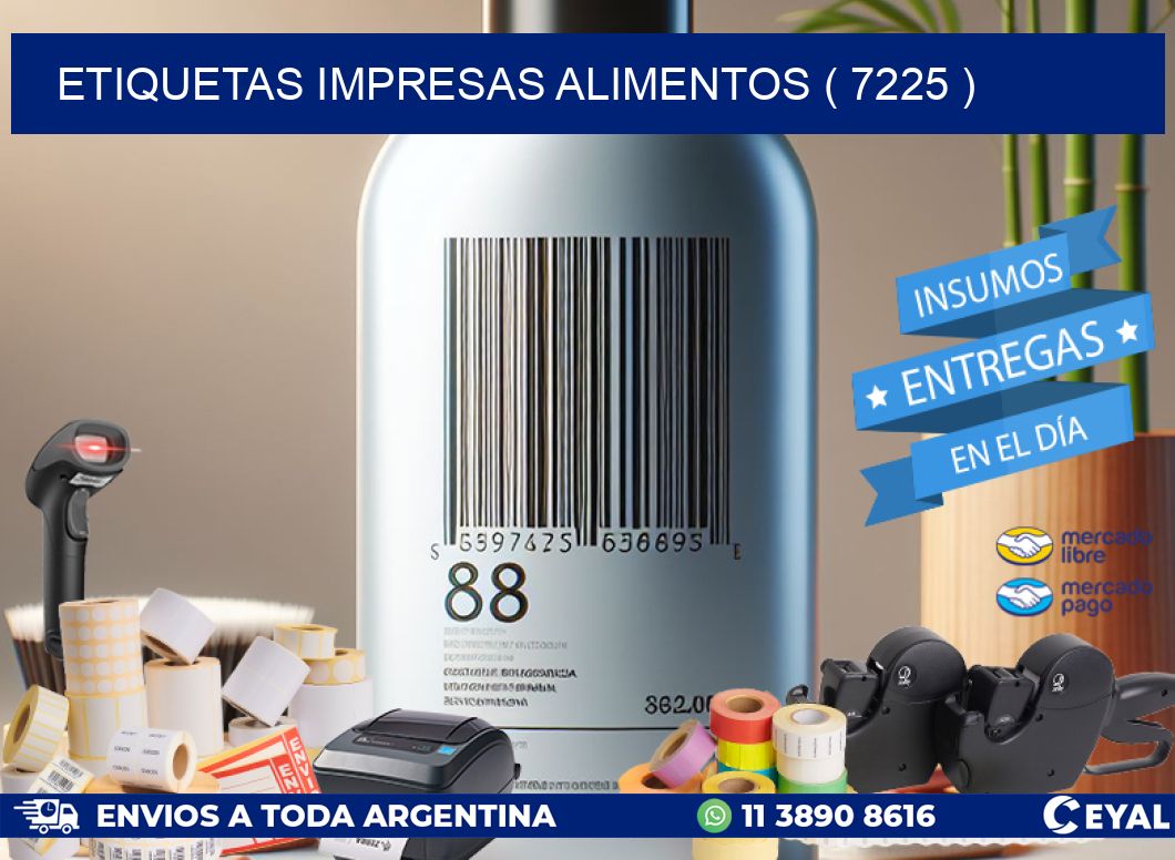 ETIQUETAS IMPRESAS ALIMENTOS ( 7225 )
