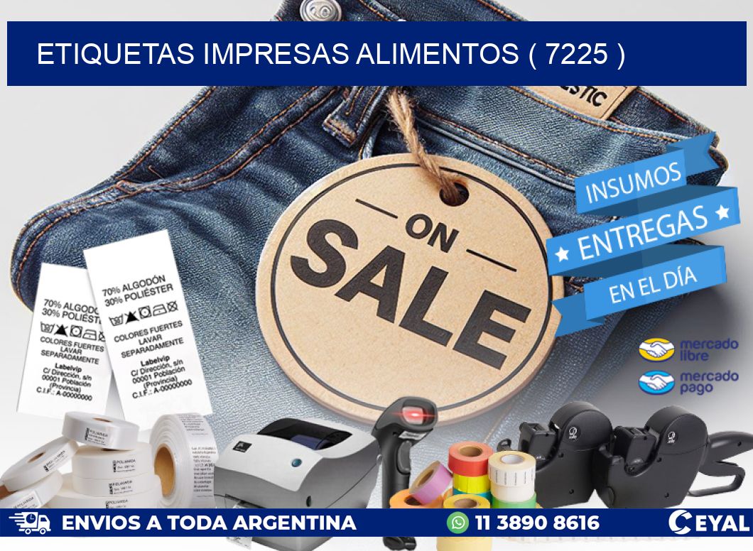 ETIQUETAS IMPRESAS ALIMENTOS ( 7225 )