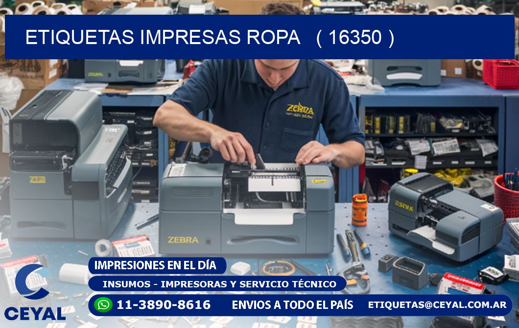 ETIQUETAS IMPRESAS ROPA   ( 16350 )