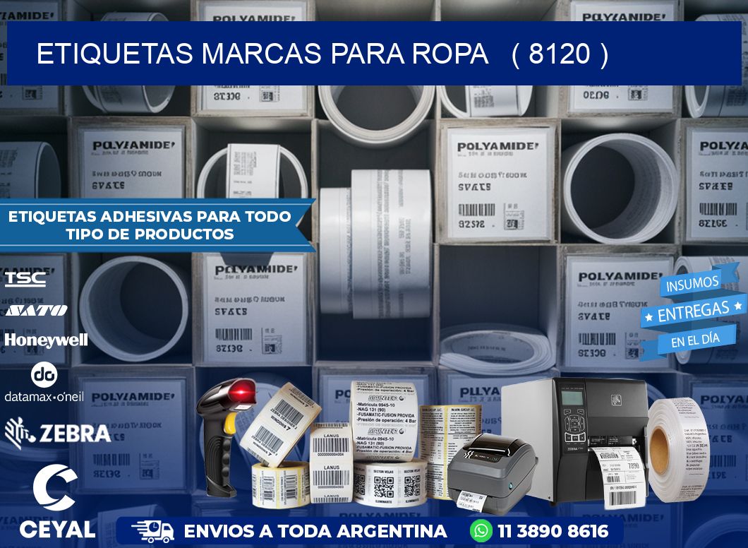 ETIQUETAS MARCAS PARA ROPA   ( 8120 )
