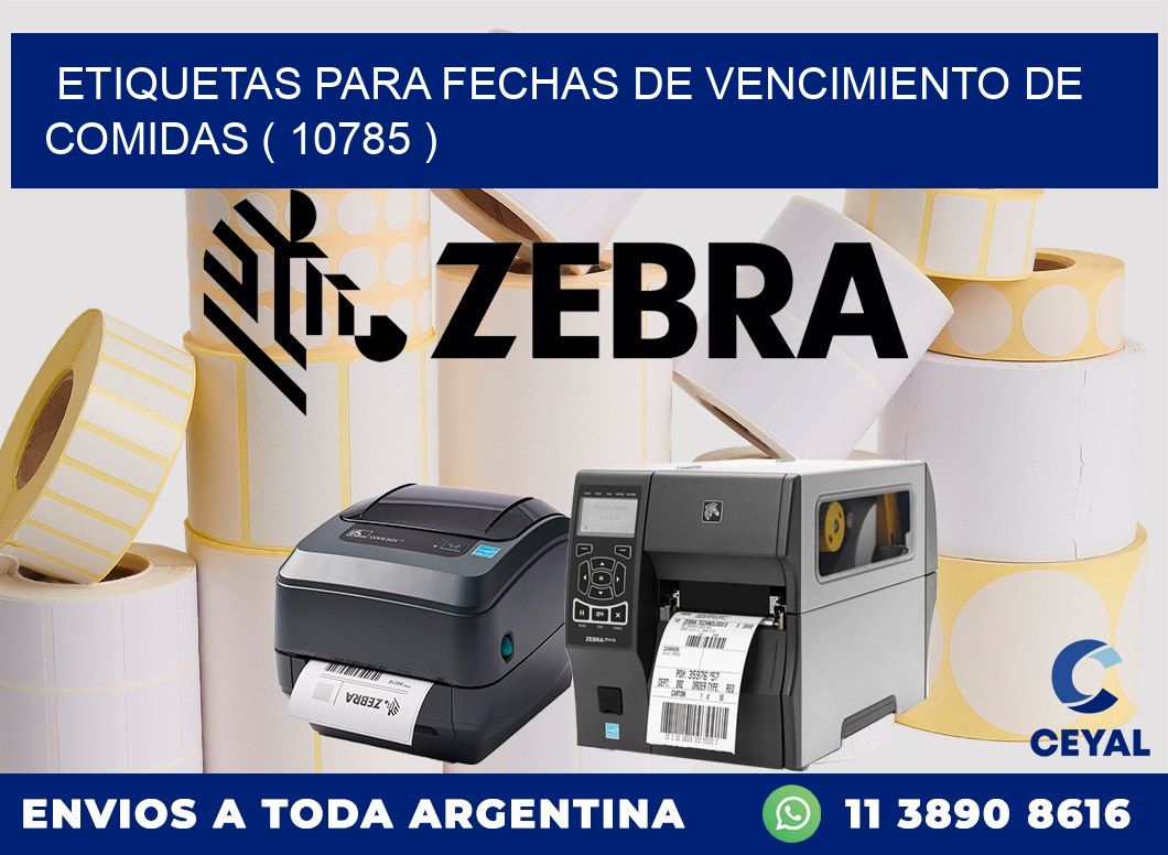 ETIQUETAS PARA FECHAS DE VENCIMIENTO DE COMIDAS ( 10785 )