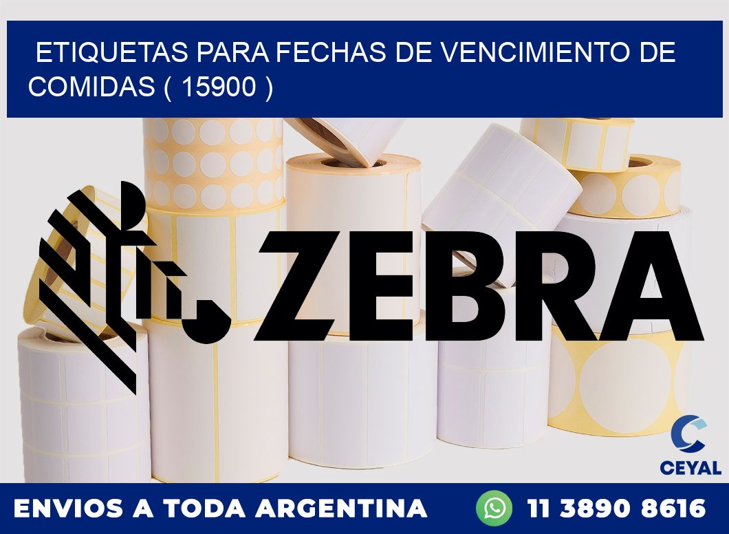 ETIQUETAS PARA FECHAS DE VENCIMIENTO DE COMIDAS ( 15900 )