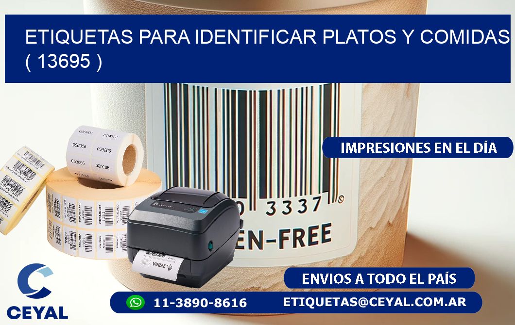 ETIQUETAS PARA IDENTIFICAR PLATOS Y COMIDAS ( 13695 )