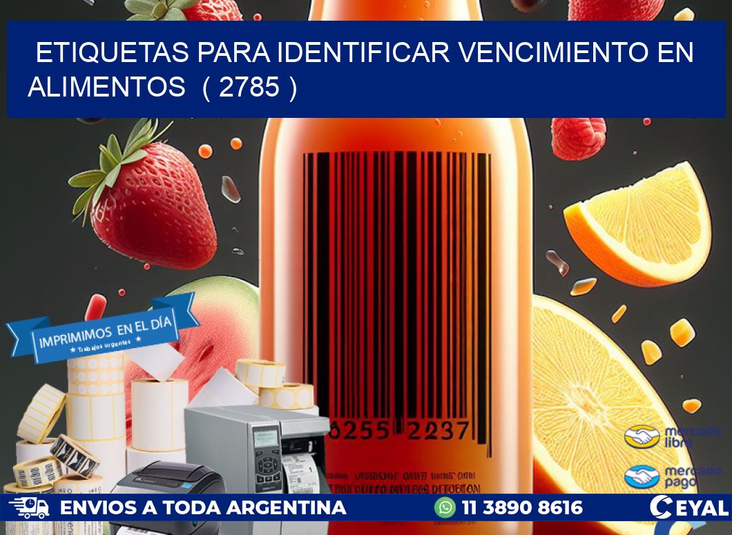 ETIQUETAS PARA IDENTIFICAR VENCIMIENTO EN ALIMENTOS  ( 2785 )