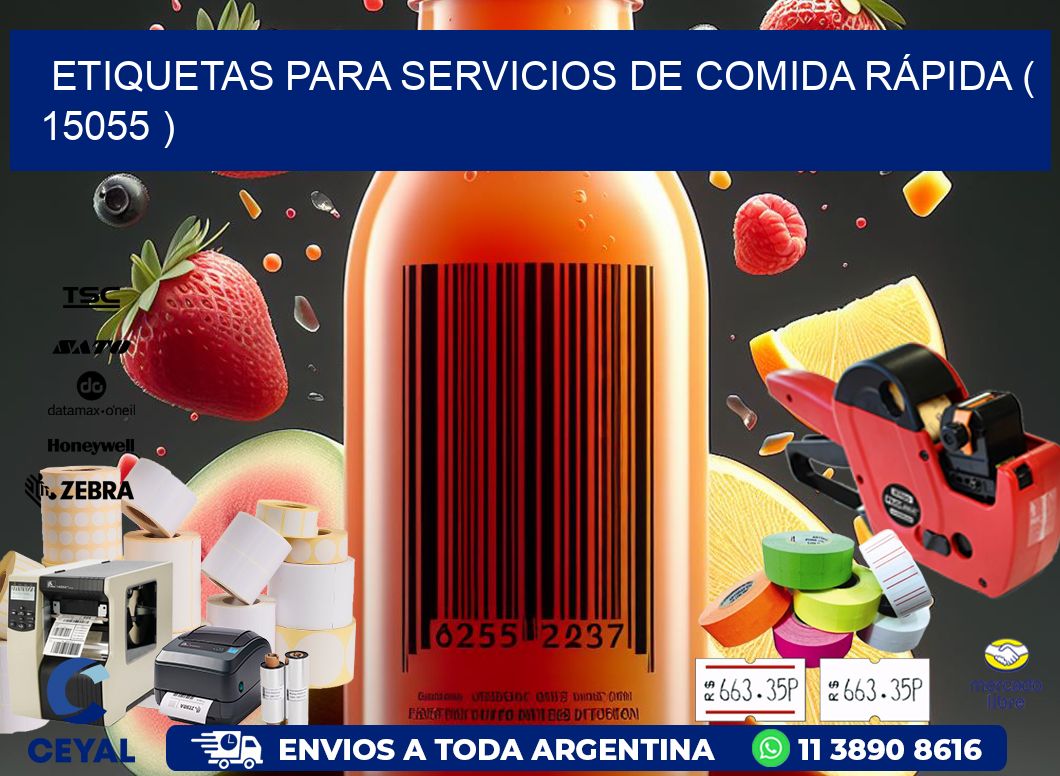 ETIQUETAS PARA SERVICIOS DE COMIDA RÁPIDA ( 15055 )