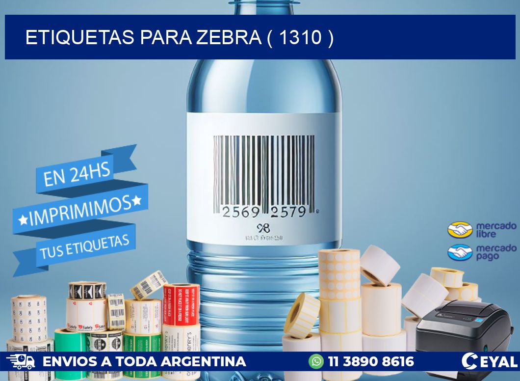 ETIQUETAS PARA ZEBRA ( 1310 )