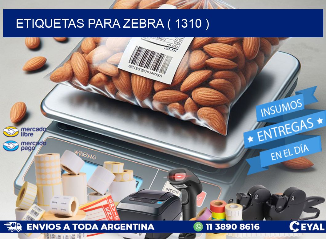 ETIQUETAS PARA ZEBRA ( 1310 )