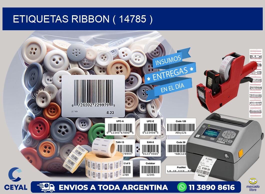 ETIQUETAS RIBBON ( 14785 )
