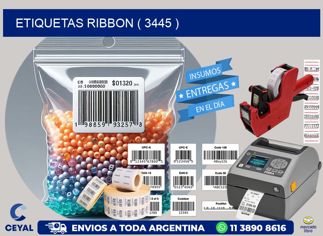 ETIQUETAS RIBBON ( 3445 )