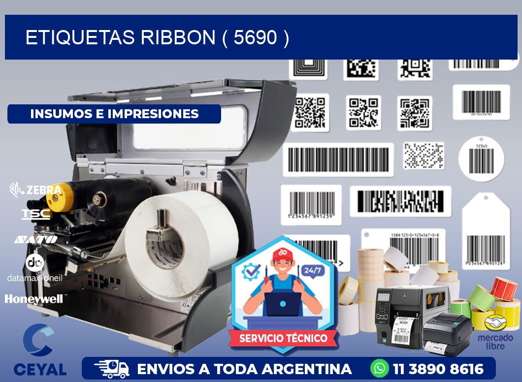 ETIQUETAS RIBBON ( 5690 )
