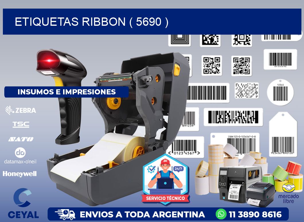 ETIQUETAS RIBBON ( 5690 )