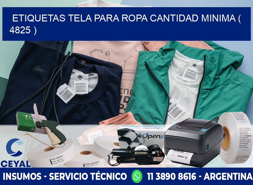 ETIQUETAS TELA PARA ROPA CANTIDAD MINIMA ( 4825 )