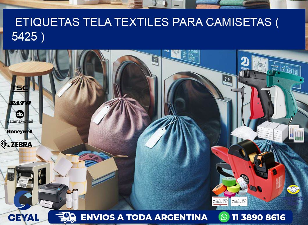 ETIQUETAS TELA TEXTILES PARA CAMISETAS ( 5425 )