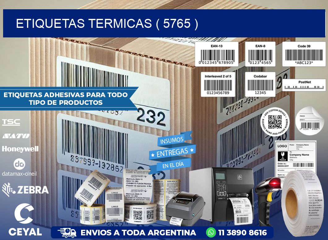 ETIQUETAS TERMICAS ( 5765 )