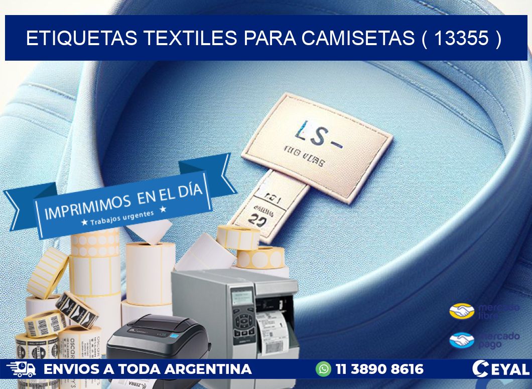 ETIQUETAS TEXTILES PARA CAMISETAS ( 13355 )