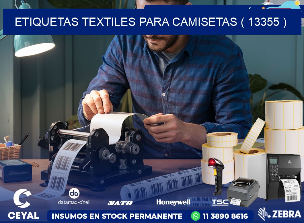 ETIQUETAS TEXTILES PARA CAMISETAS ( 13355 )