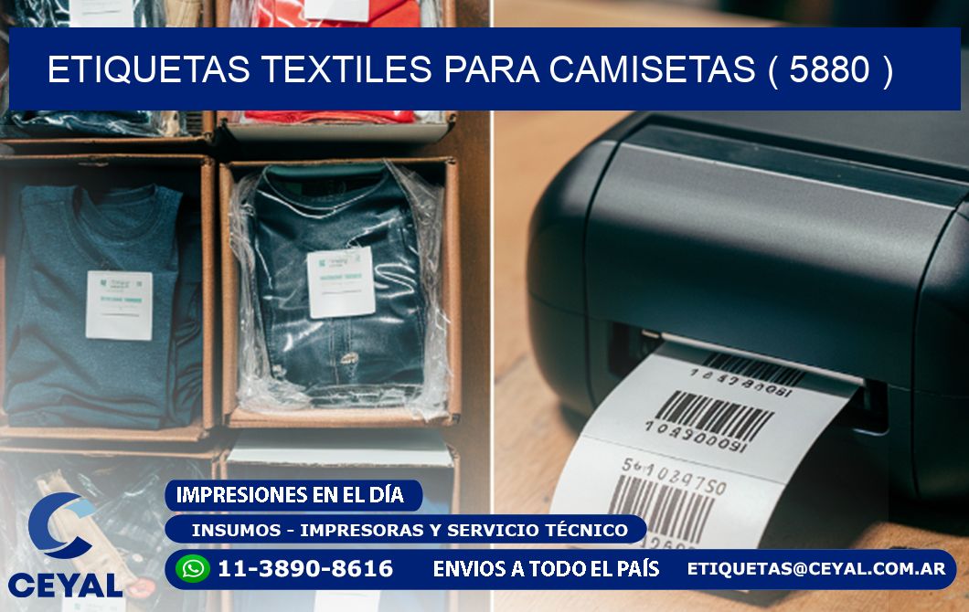ETIQUETAS TEXTILES PARA CAMISETAS ( 5880 )