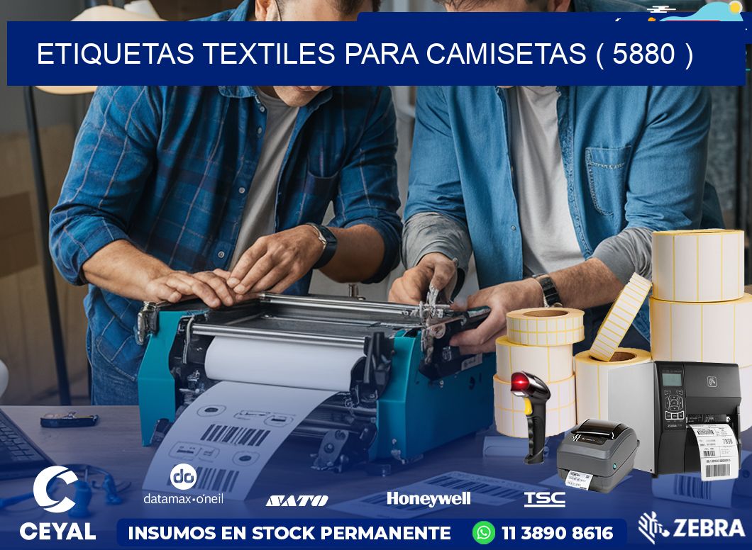 ETIQUETAS TEXTILES PARA CAMISETAS ( 5880 )