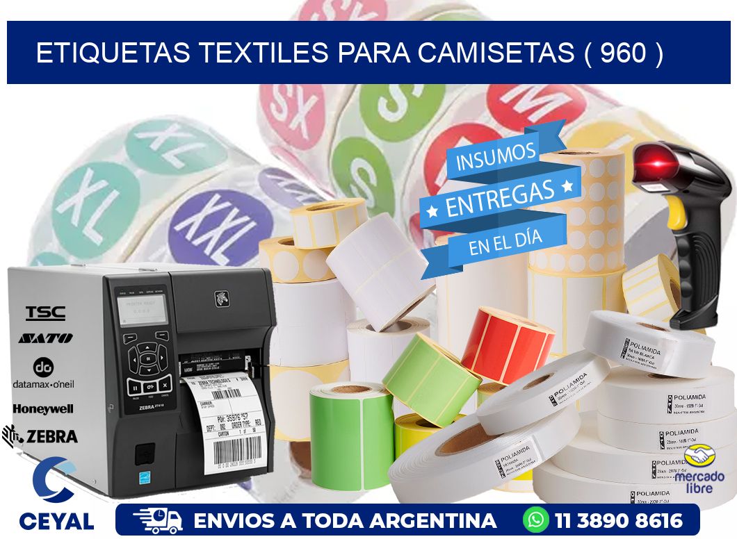 ETIQUETAS TEXTILES PARA CAMISETAS ( 960 )