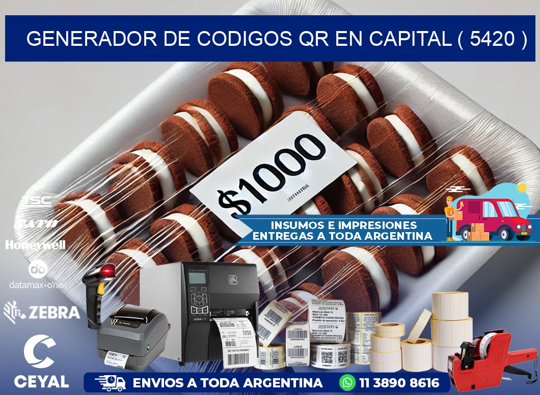 GENERADOR DE CODIGOS QR EN CAPITAL ( 5420 )