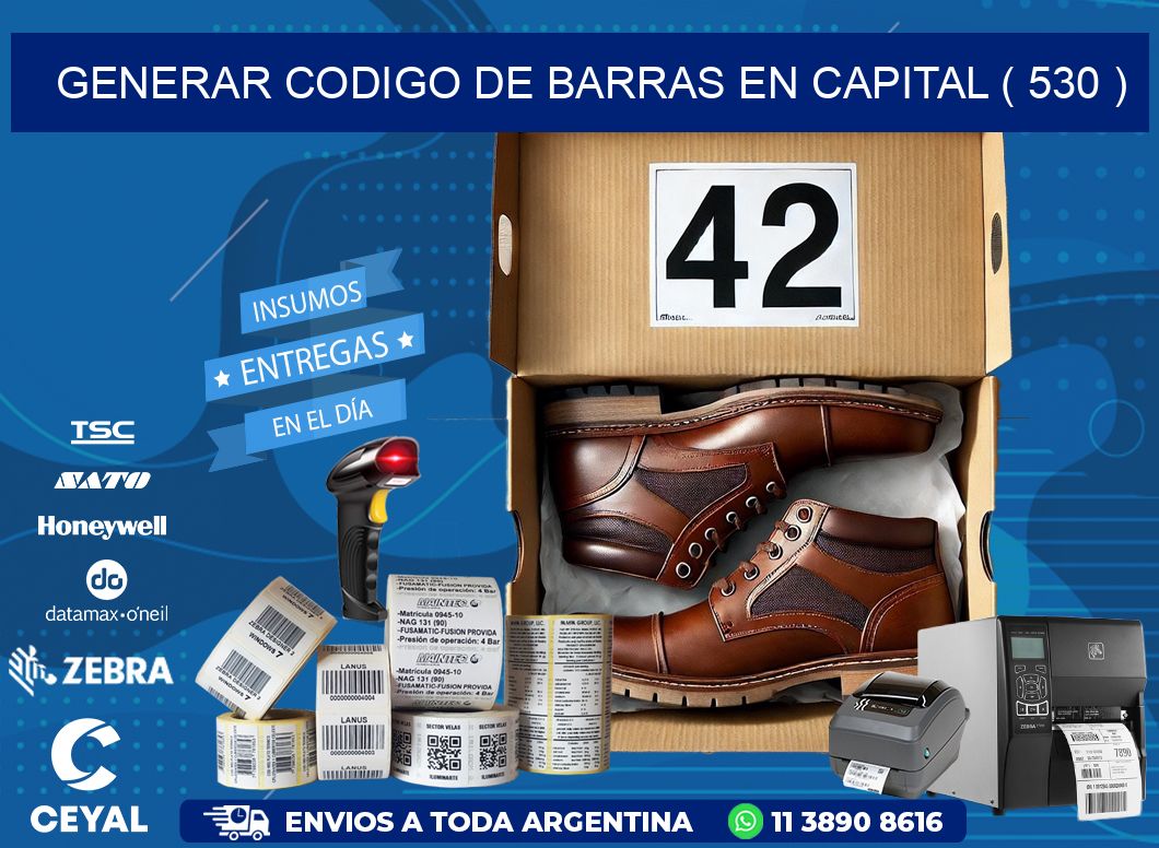 GENERAR CODIGO DE BARRAS EN CAPITAL ( 530 )
