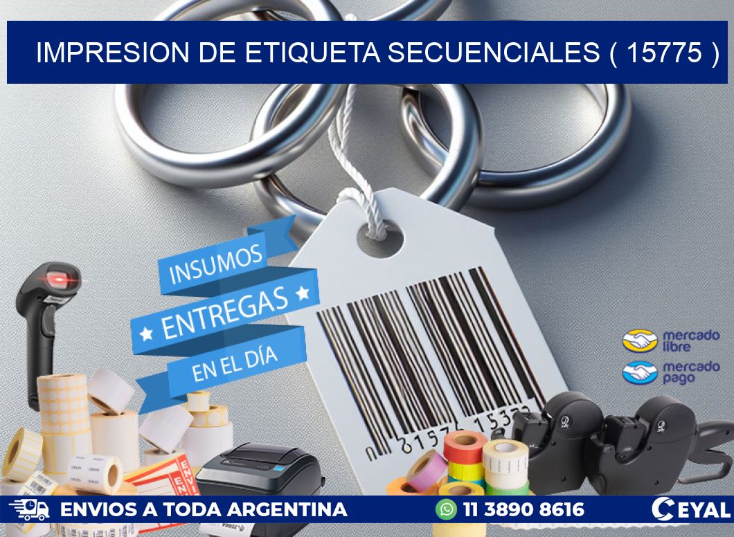 IMPRESION DE ETIQUETA SECUENCIALES ( 15775 )