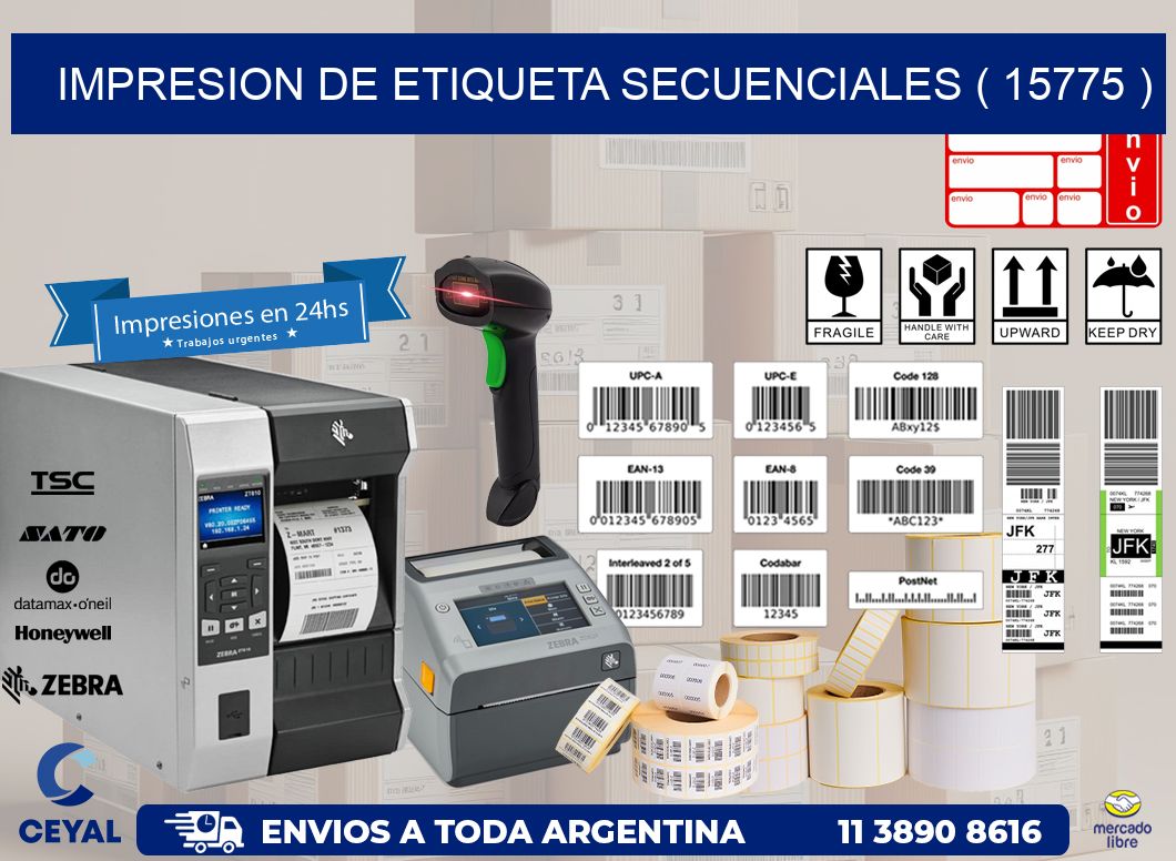 IMPRESION DE ETIQUETA SECUENCIALES ( 15775 )