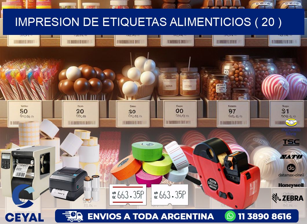 IMPRESION DE ETIQUETAS ALIMENTICIOS ( 20 )