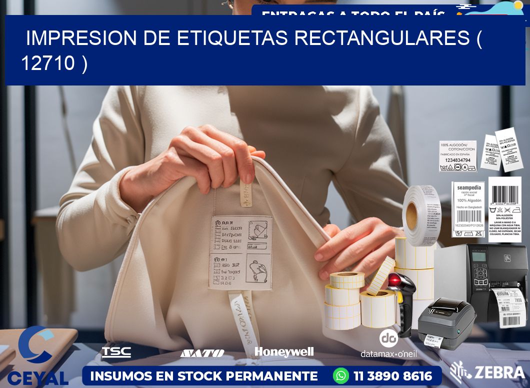 IMPRESION DE ETIQUETAS RECTANGULARES ( 12710 )
