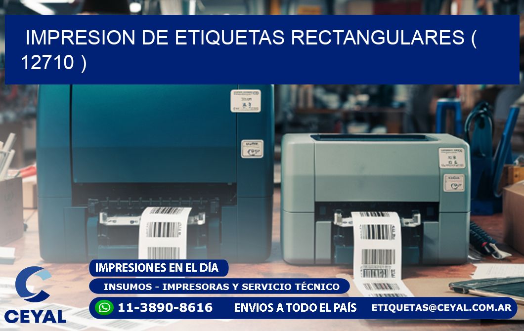 IMPRESION DE ETIQUETAS RECTANGULARES ( 12710 )