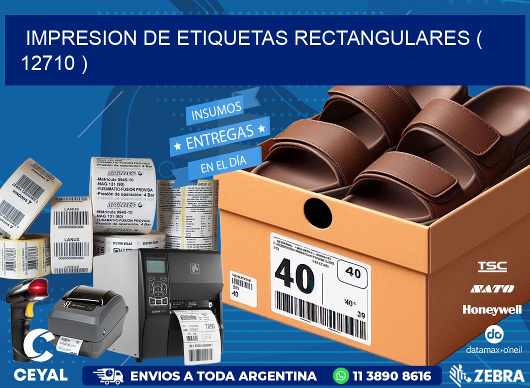 IMPRESION DE ETIQUETAS RECTANGULARES ( 12710 )