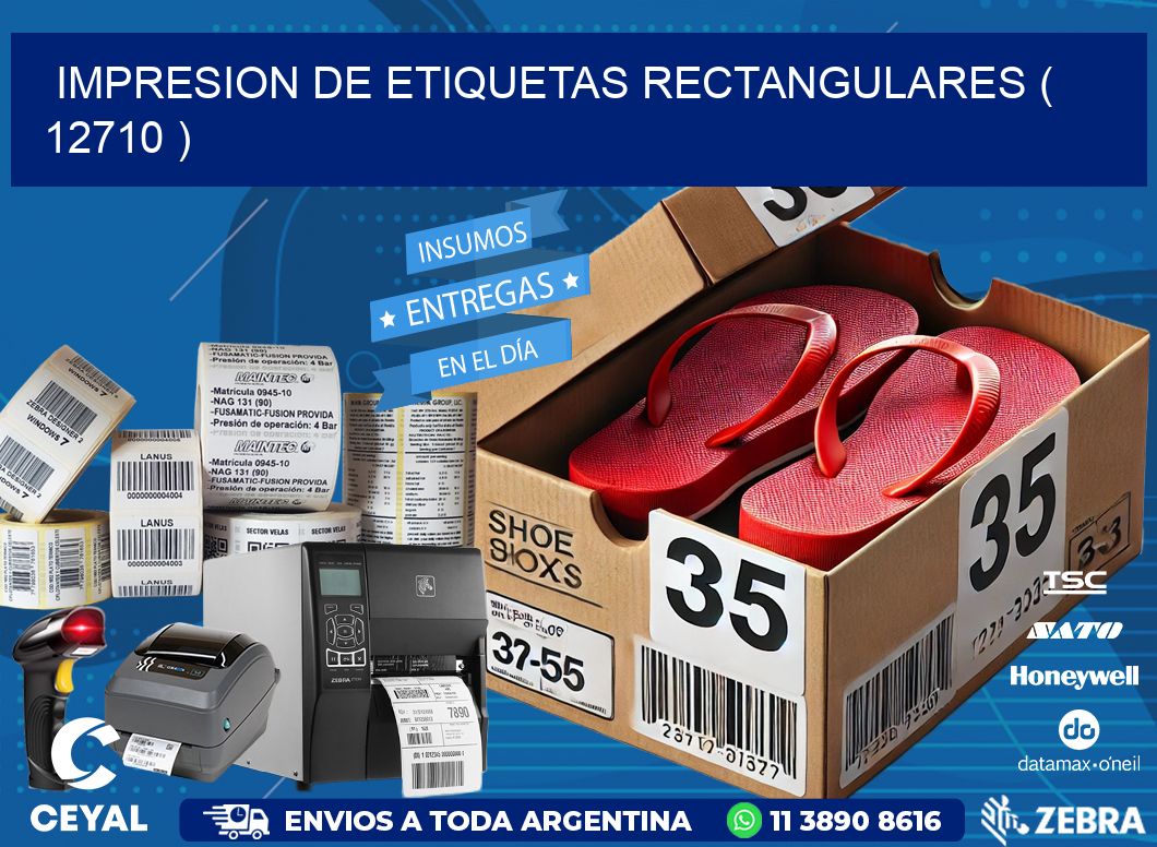IMPRESION DE ETIQUETAS RECTANGULARES ( 12710 )