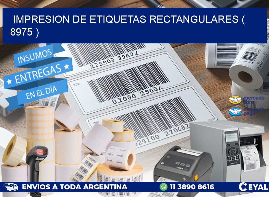 IMPRESION DE ETIQUETAS RECTANGULARES ( 8975 )
