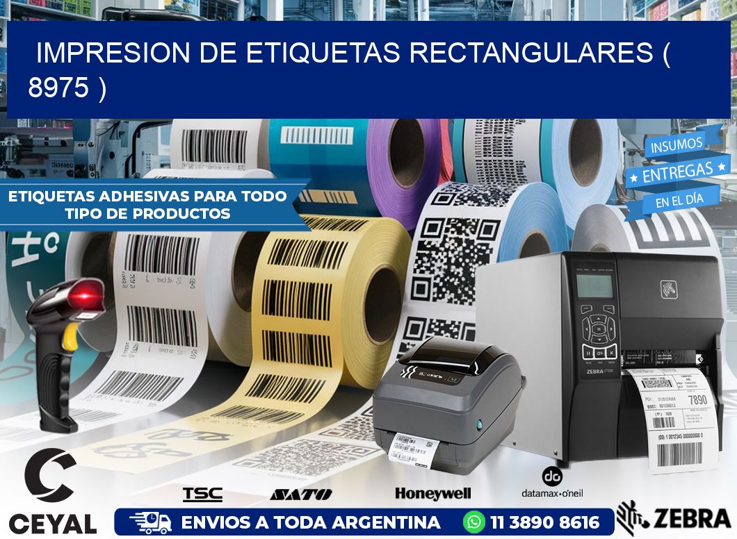 IMPRESION DE ETIQUETAS RECTANGULARES ( 8975 )