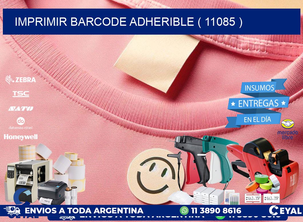 IMPRIMIR BARCODE ADHERIBLE ( 11085 )