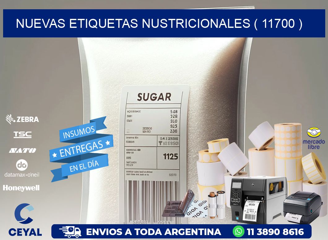 NUEVAS ETIQUETAS NUSTRICIONALES ( 11700 )