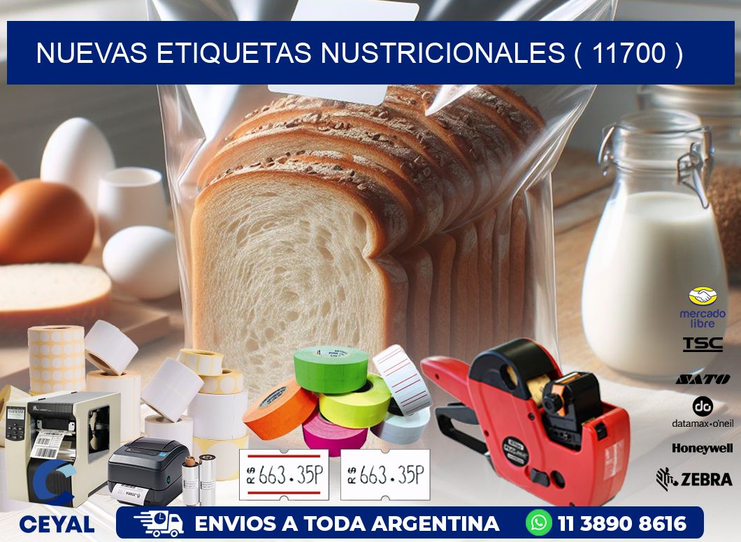 NUEVAS ETIQUETAS NUSTRICIONALES ( 11700 )