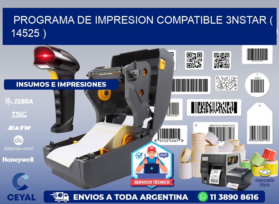 PROGRAMA DE IMPRESION COMPATIBLE 3NSTAR ( 14525 )